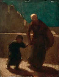 Sur un pont la nuit
